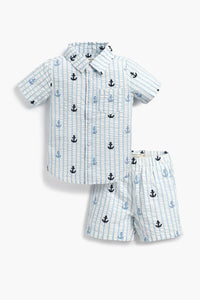 Monica + Andy - Kids' Poplin Shirt + Short Set