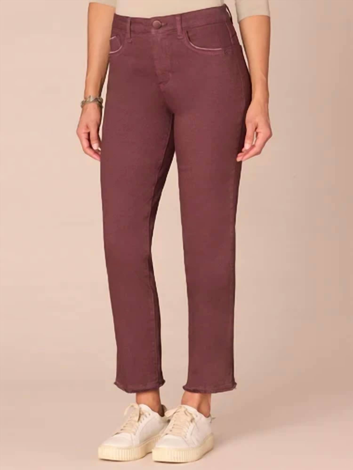 Democracy - Colored Slim Straight Cascading D Pants