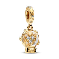 Pandora - Heart Snowflake Snow Globe Dangle Charm