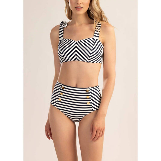 Shoshanna - Marine Stripe High Waist Bottom