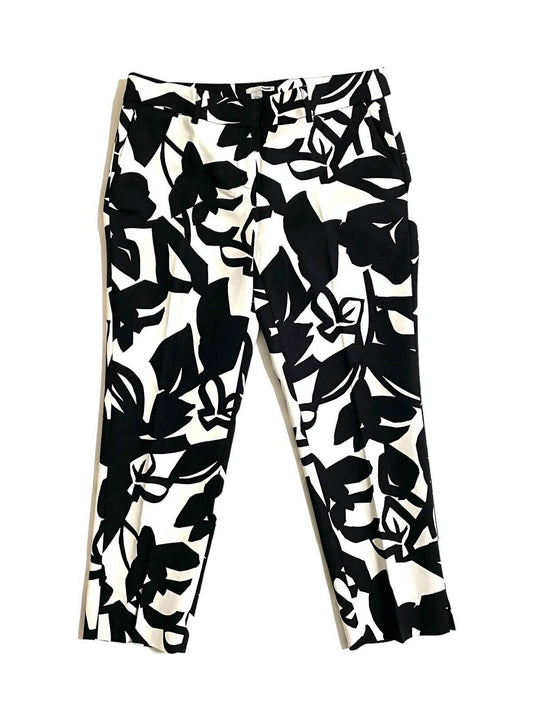 Halogen - Women's Floral Print Stretch Cropped Pants