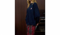 Blu Pepper - Teddy Embroidered Pullover Sweatshirt