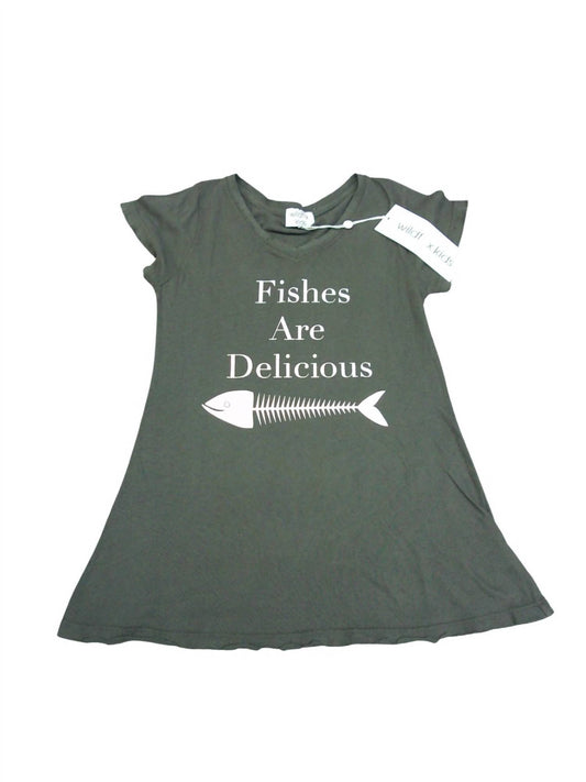 Wildfox - Kids' Fishes Are Delicious Fish Skeleton Tee