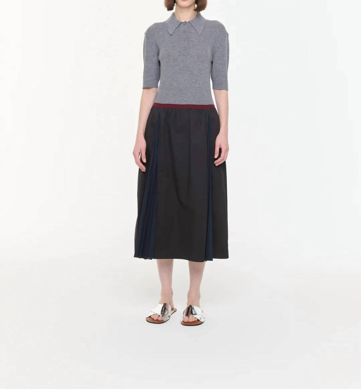 Plan C - Line Midi Skirt