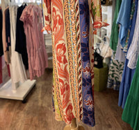 Boho Chic - Women's Dramatic Long Button Front Dress