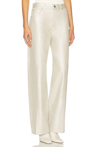 PISTOLA Tate High Rise Bowed Wide Leg Jeans in champagne luster 1 - women's jeans - detail view