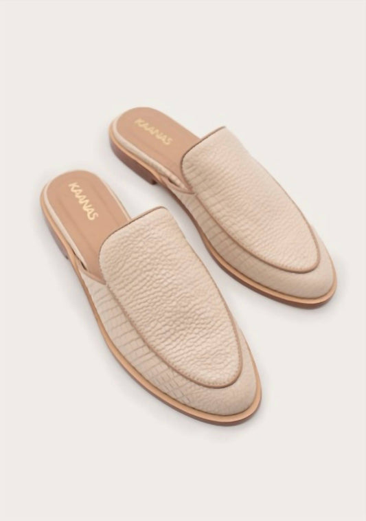 Kaanas - Women's Sardinia Snake Embossed Mule