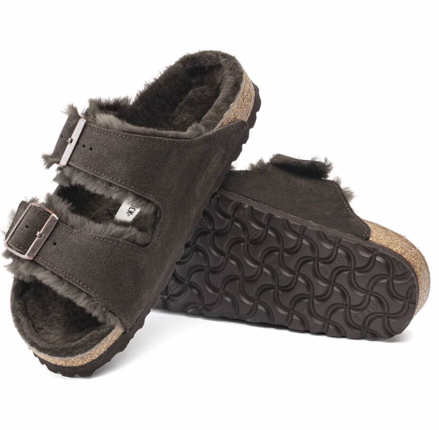 Birkenstock - Women's Arizona Shearling Suede Sandals