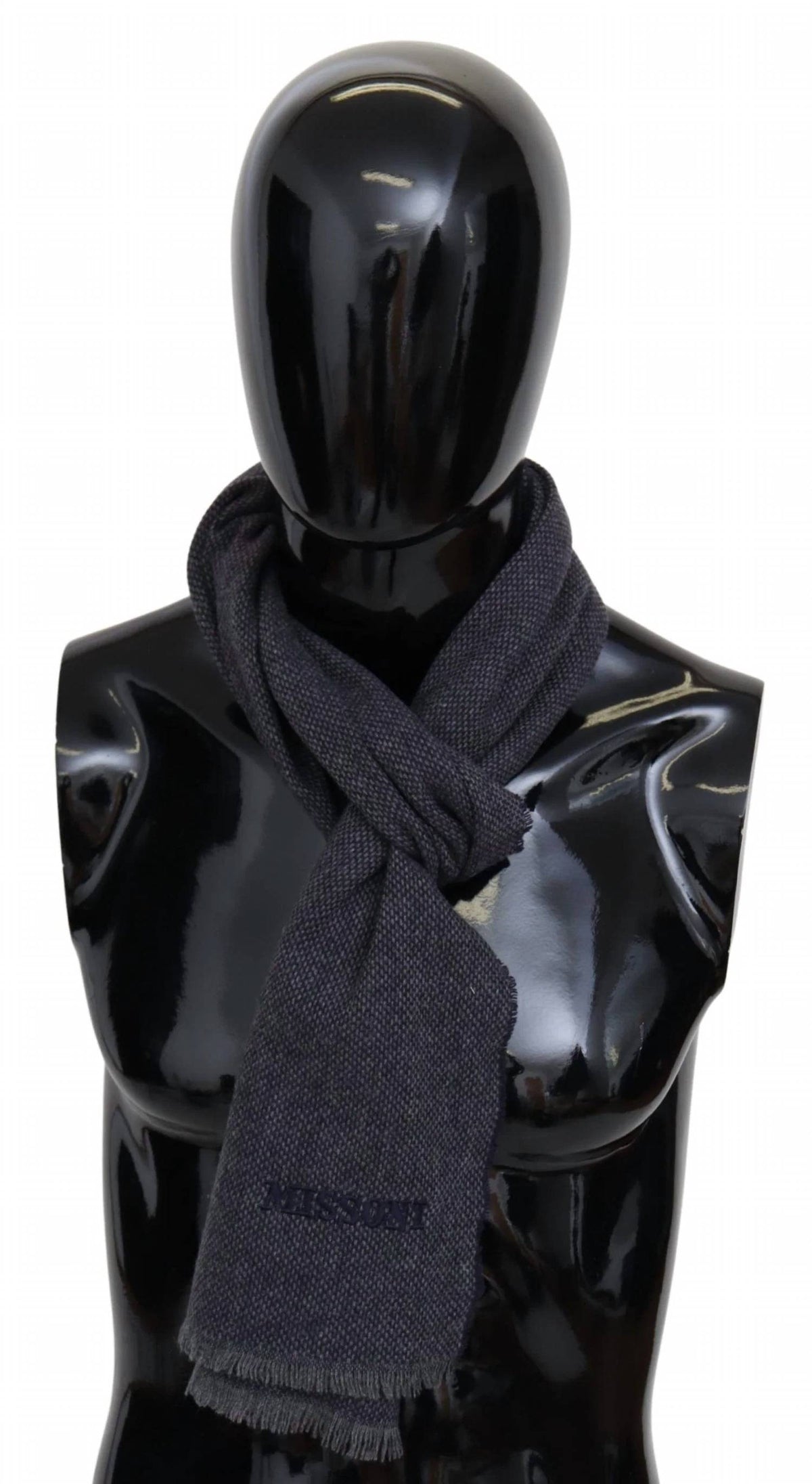 Missoni - Men's Wool Scarf With Logo Embroidery