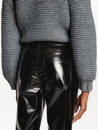 Proenza Schouler - Lacquered-effect Straight-leg Trousers