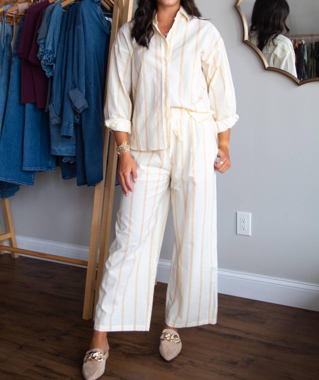 Miou Muse - Morgan Stripe Pants