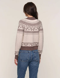 heartloom Morrie Cardigan in snow - women's cardigan - alternate view