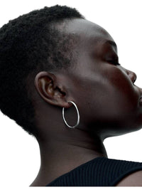 Pandora - Moments 40 Mm Charm Hoop Earrings