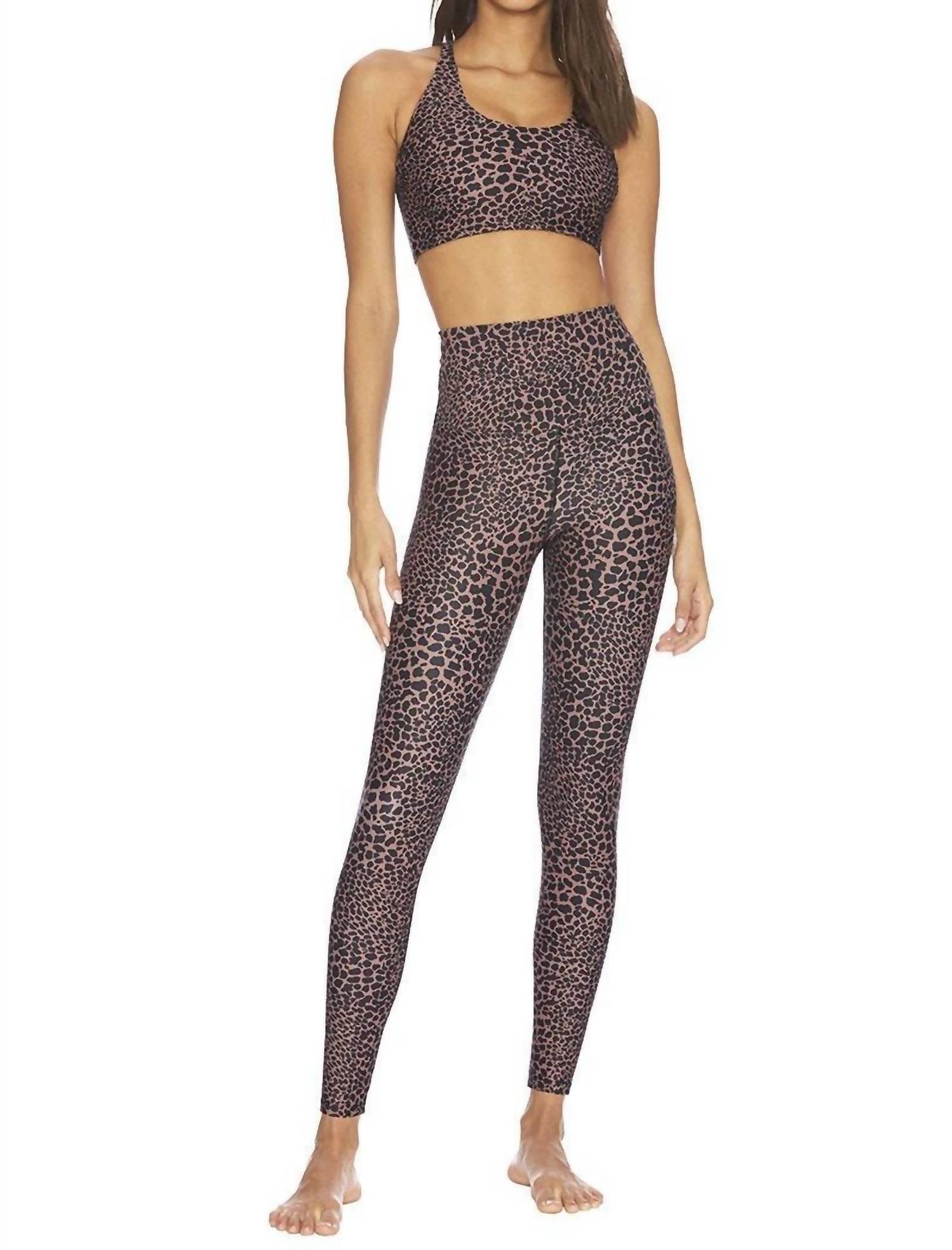 Beach Riot Spotted Piper Legging in brown - women's pants