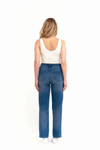 1822 Denim - High Rise Straight Leg Denim Jeans