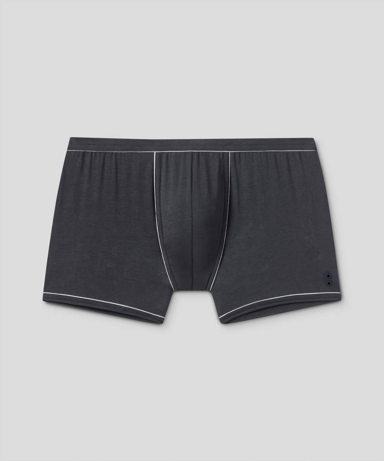 Ron Dorff Boxer Briefs With Piping in lava grey - men's item - alternate view