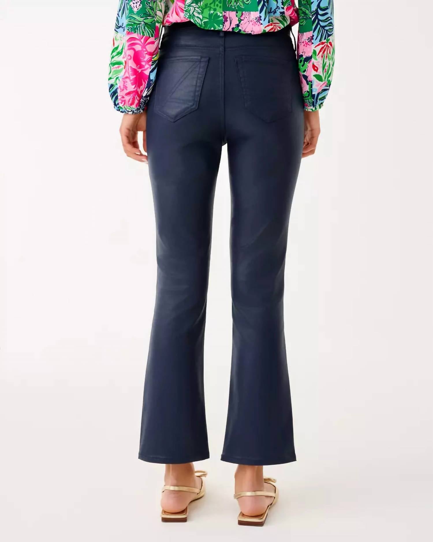 Lilly Pulitzer - Liza Coated Crop Flare Pants