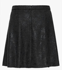 ICHI Women's Kate Gleam Skirt in black - women's skirt - detail view