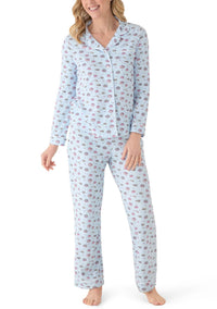 vineyard vines Pima Cotton Long Sleeve Sleep Set in pancakes and waffles - women's intimate