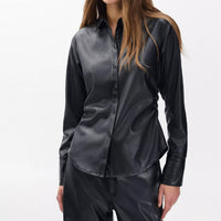 Rag & Bone - Leah Faux Leather Shirt