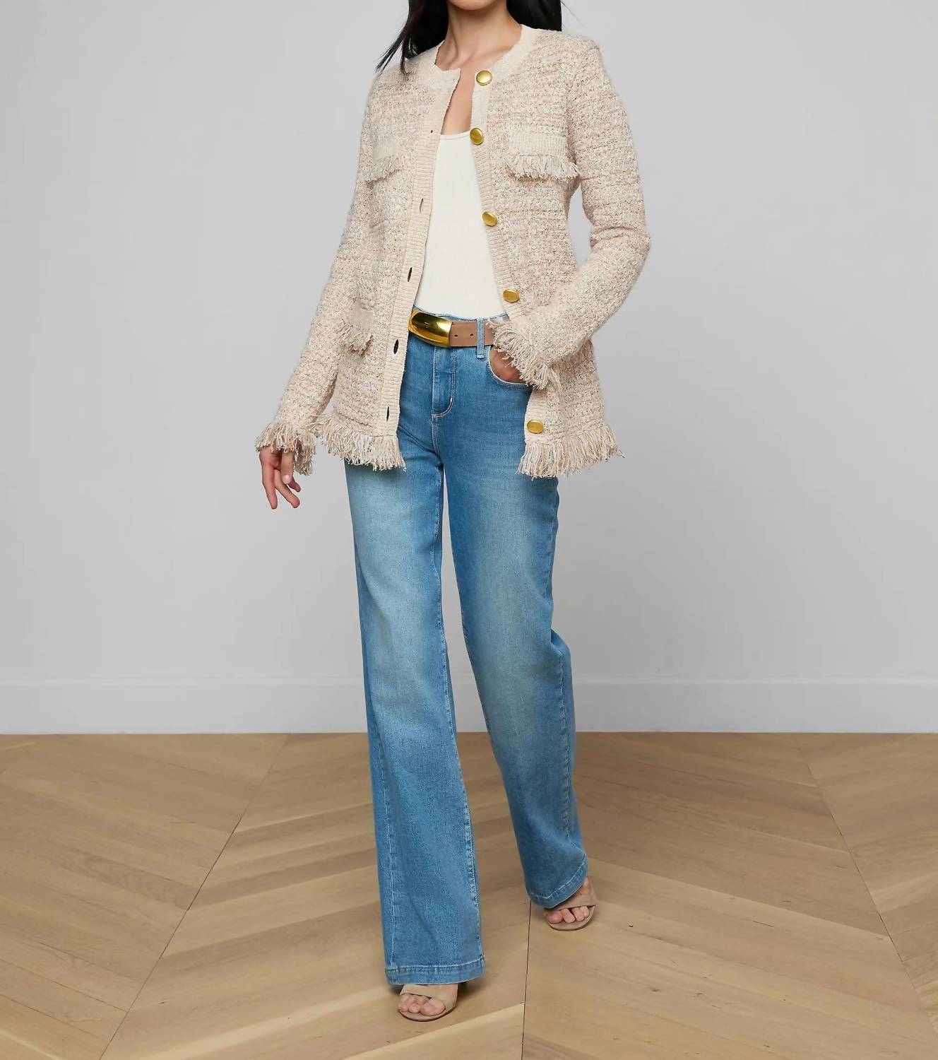 L'Agence - Kastoria Fringe Cardigan
