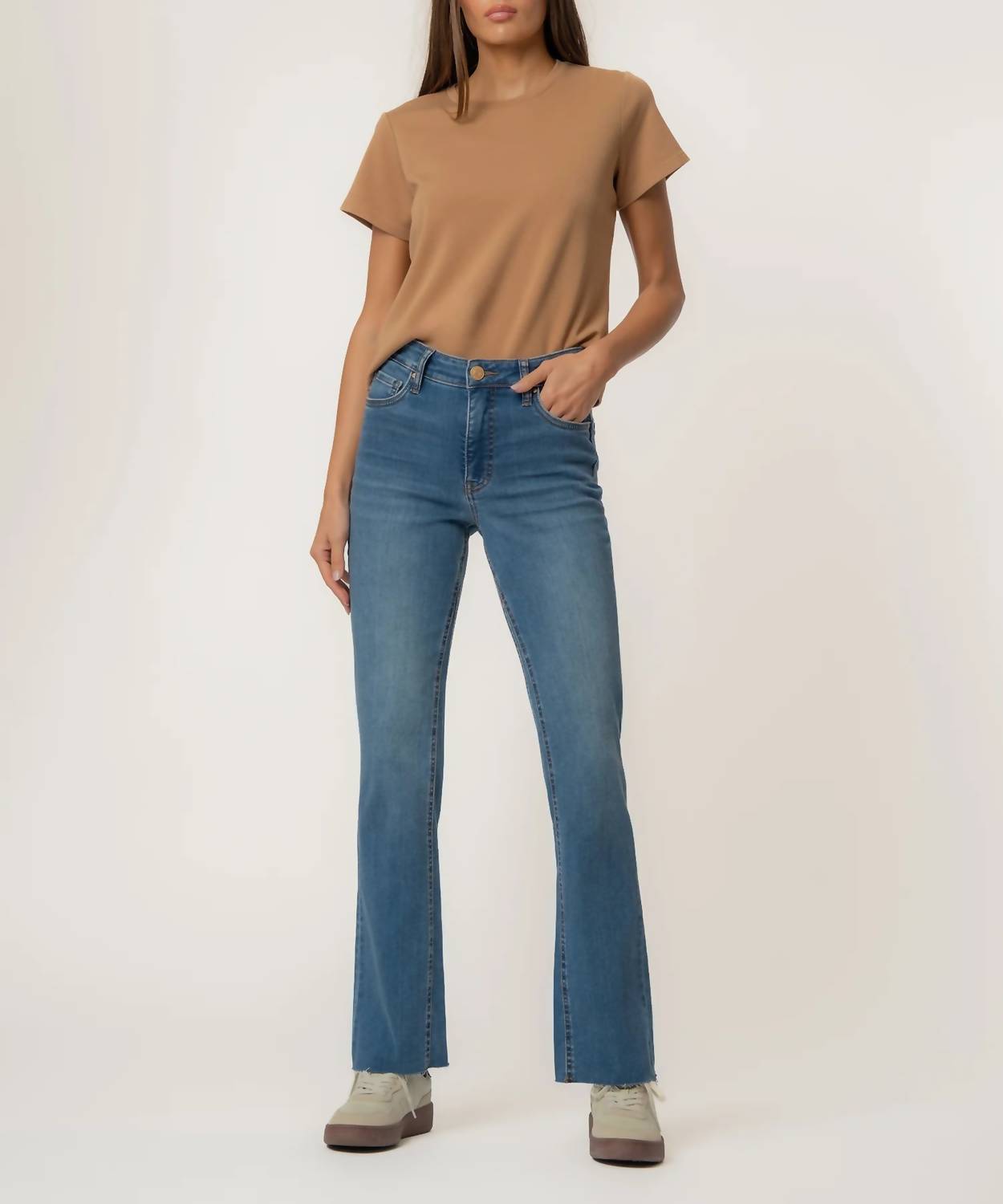 KUT FROM THE KLOTH Kelly High Rise Jeans in senses wash - women's jeans
