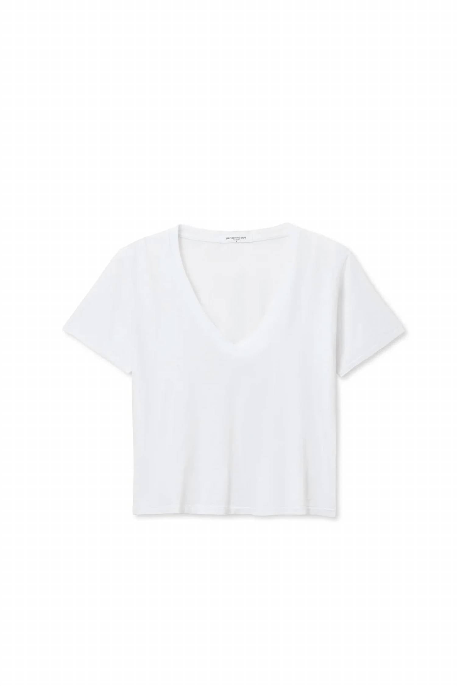 Perfectwhitetee - Beckett Crispy Cotton V-neck Tee