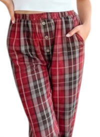 Blu Pepper - Cozy Up Plaid Lounge Pants