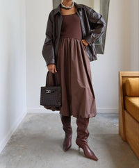 Collective - Knit Bubble Hem Midi Dress