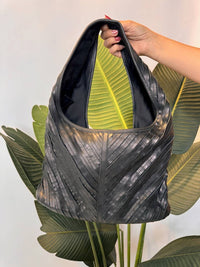 SOLE Women's Strips Leather Bag in black - women's bag