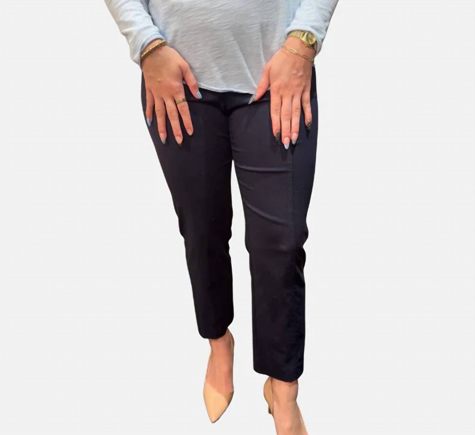 Elliott Lauren - Slim Straight Crop Pants