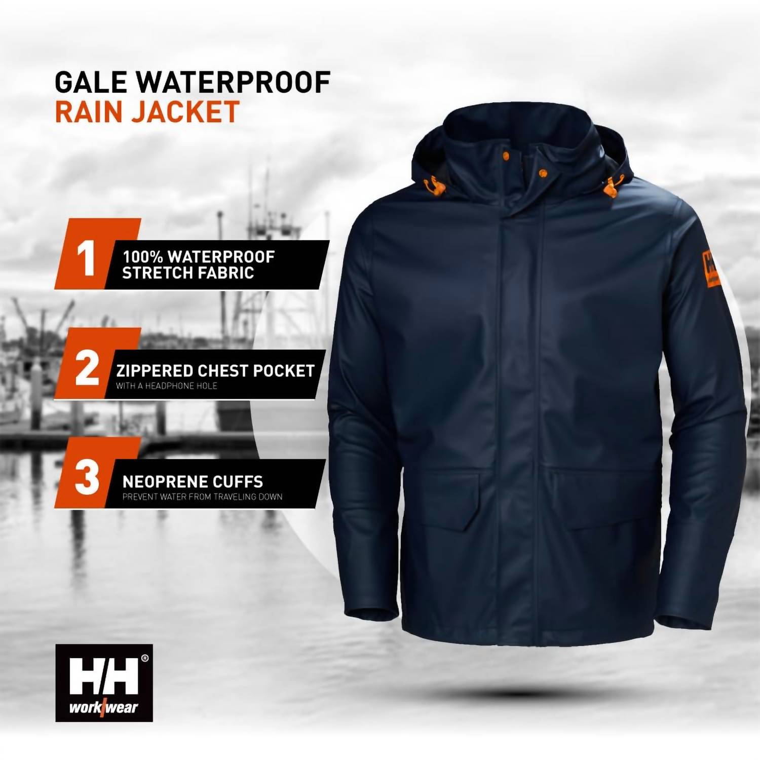 Helly Hansen - Men's Gale Waterproof Rain Jacket