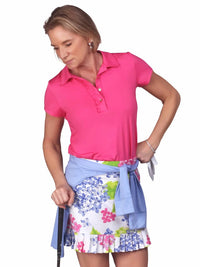 Ana Clare - Lizzie Short Sleeve Ruffle Polo