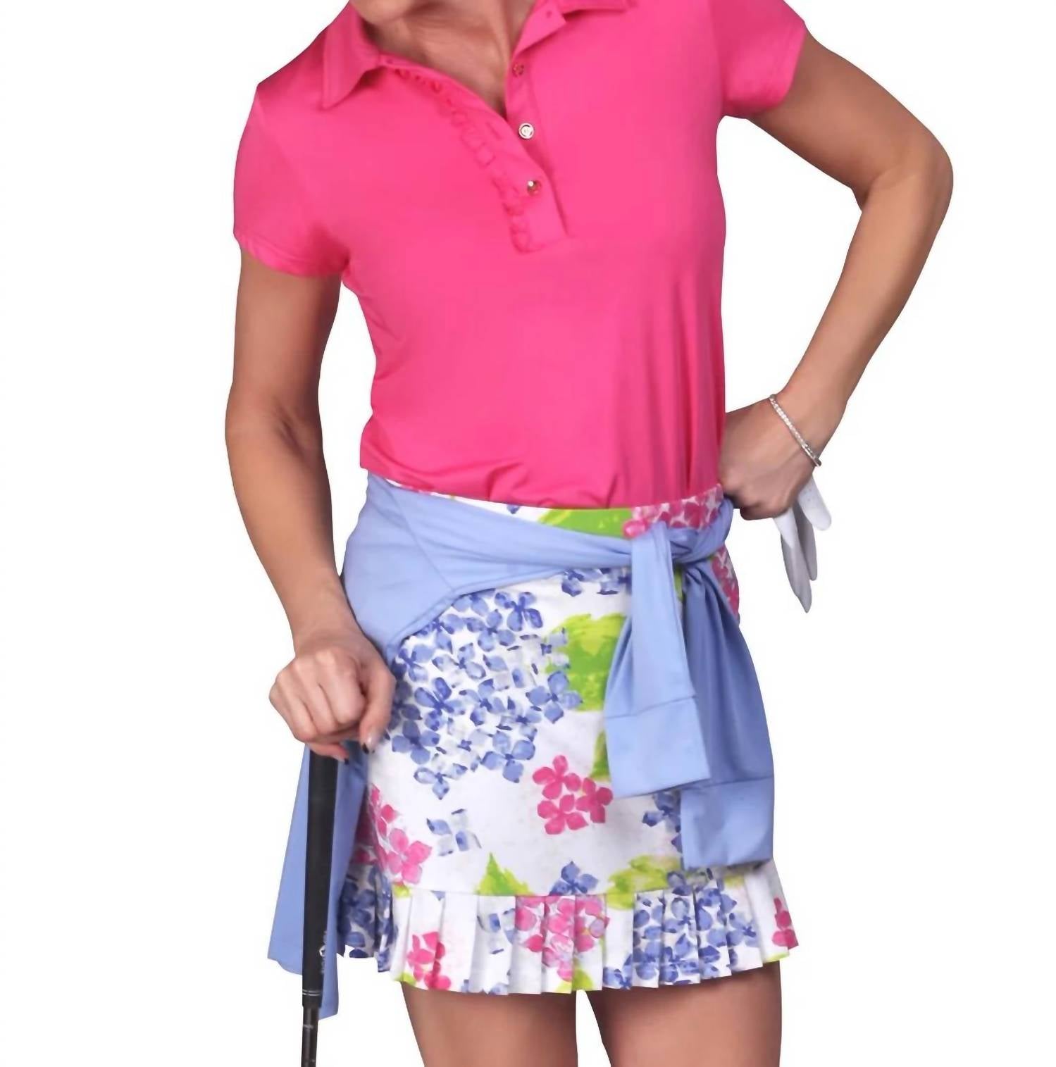 Ana Clare - Lizzie Short Sleeve Ruffle Polo