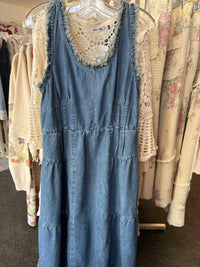 Easel - Sleeveless Midi Denim Dress