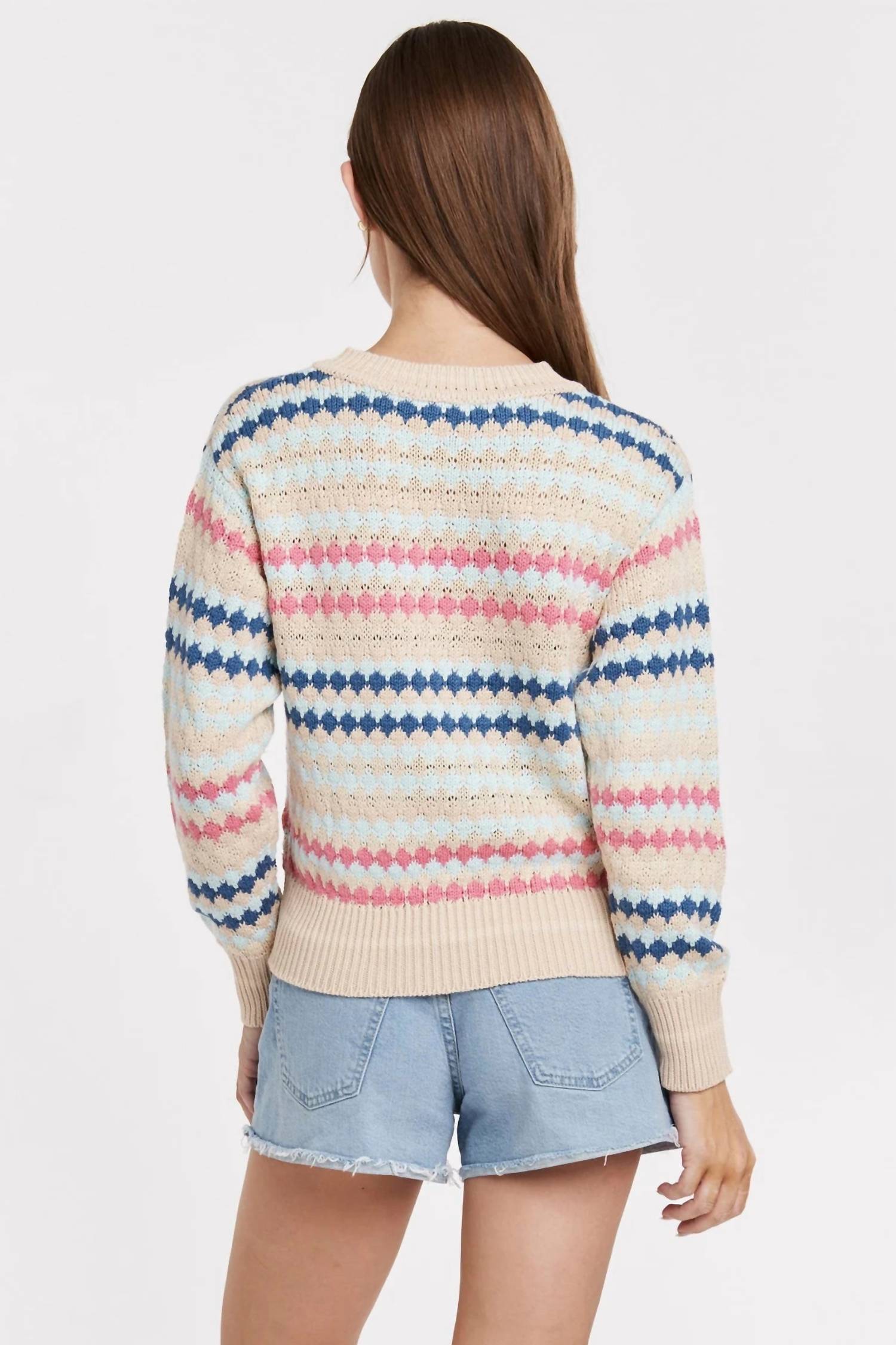 Another Love Jewel Sweater in spring fling - women's sweater - alternate view