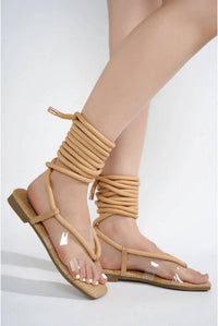 Cape Robbin - Women's Amorlyn Rope Tie Sandals
