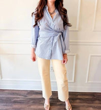 Lucy Paris - Nessa Tie Button Down Shirt