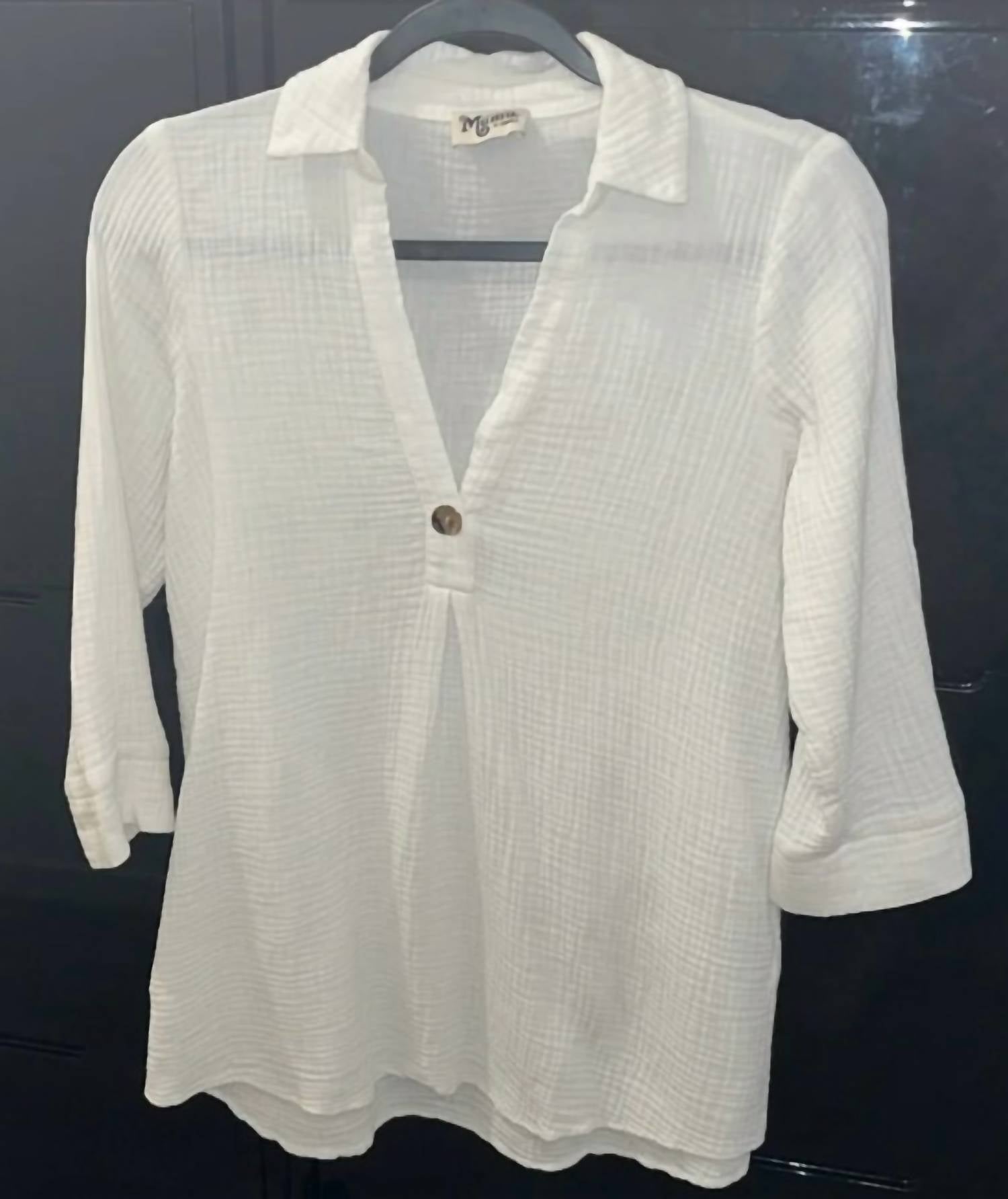 Show Me Your Mumu Women's Joan Tunic in white - women's shirt
