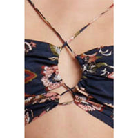 BEC + BRIDGE Lori Lace Up Top in multi - women's shirt - detail view