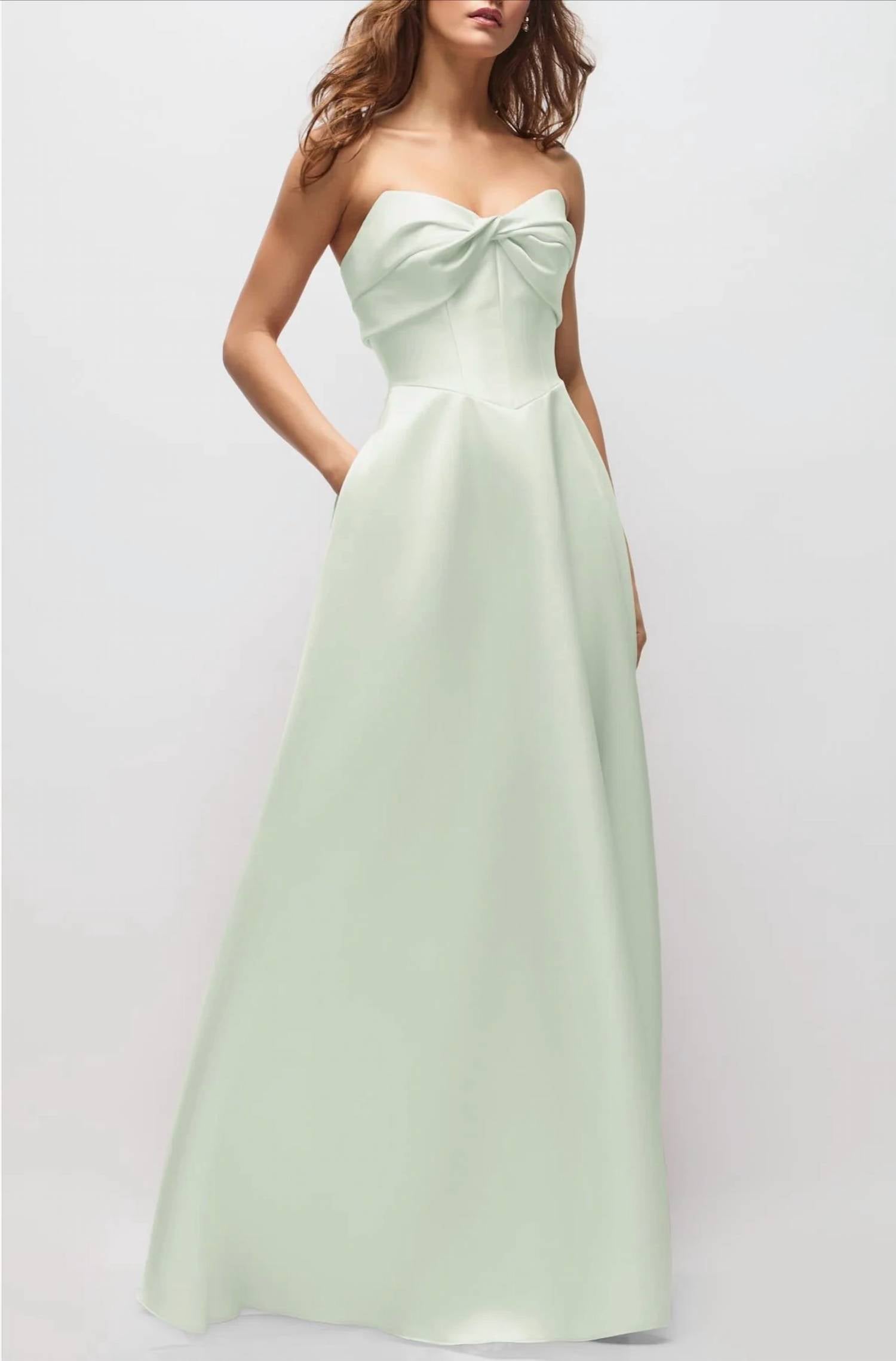 Alfred Sung - Antoinette Strapless Mikado Gown