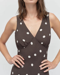 Favorite Daughter Women's The Anyday Anytime Dress in brown - women's dress - detail view