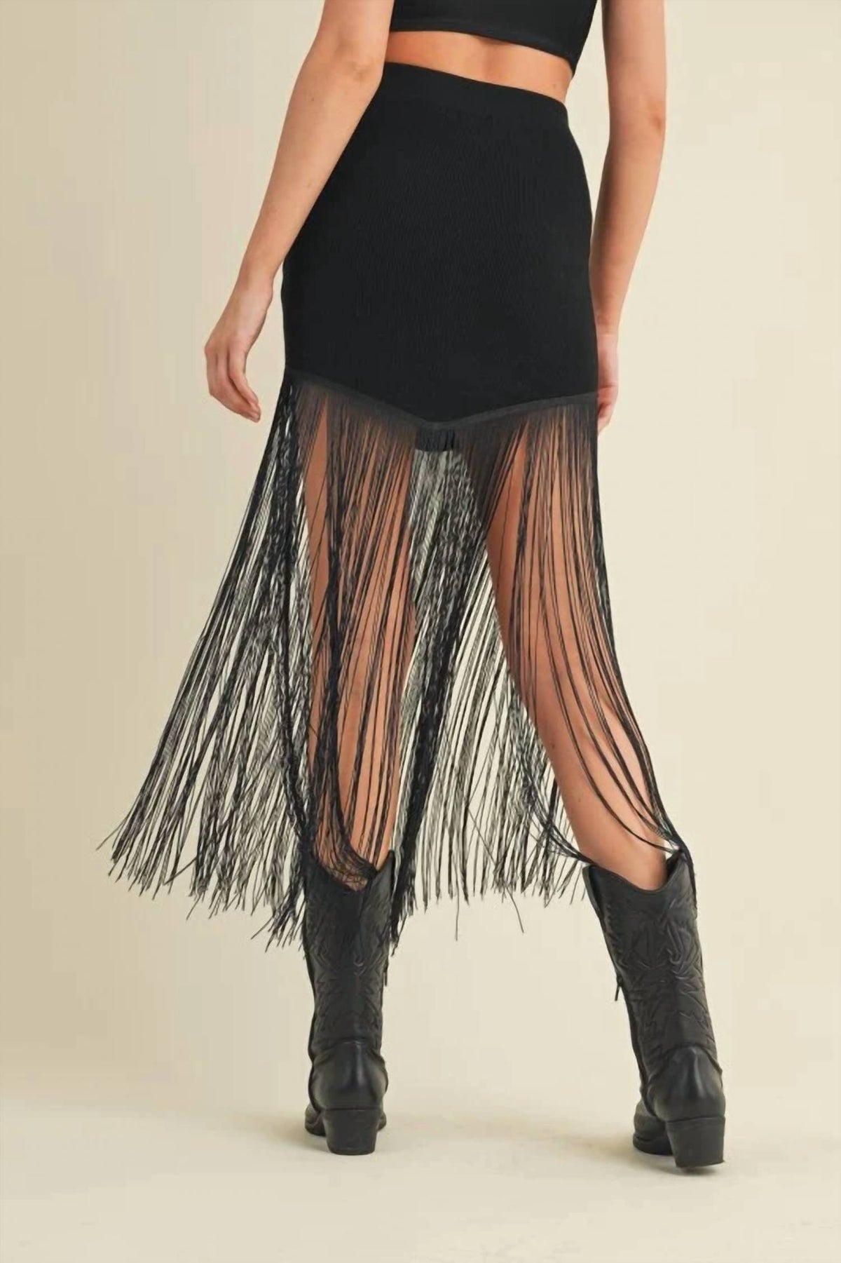 Blue B - Festival Fringe Midi Skirt
