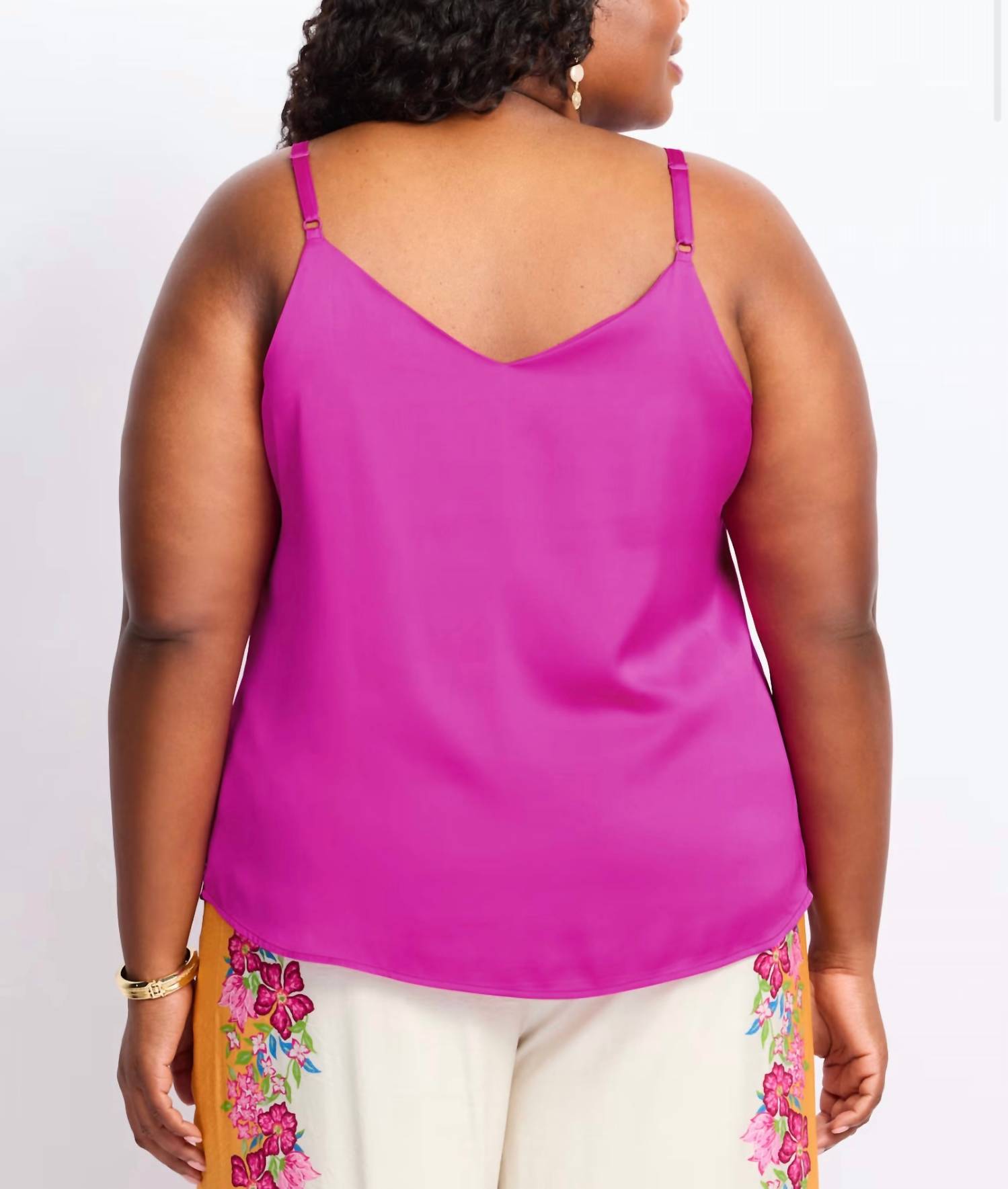 Skies Are Blue - V Neck Cami Top - Plus