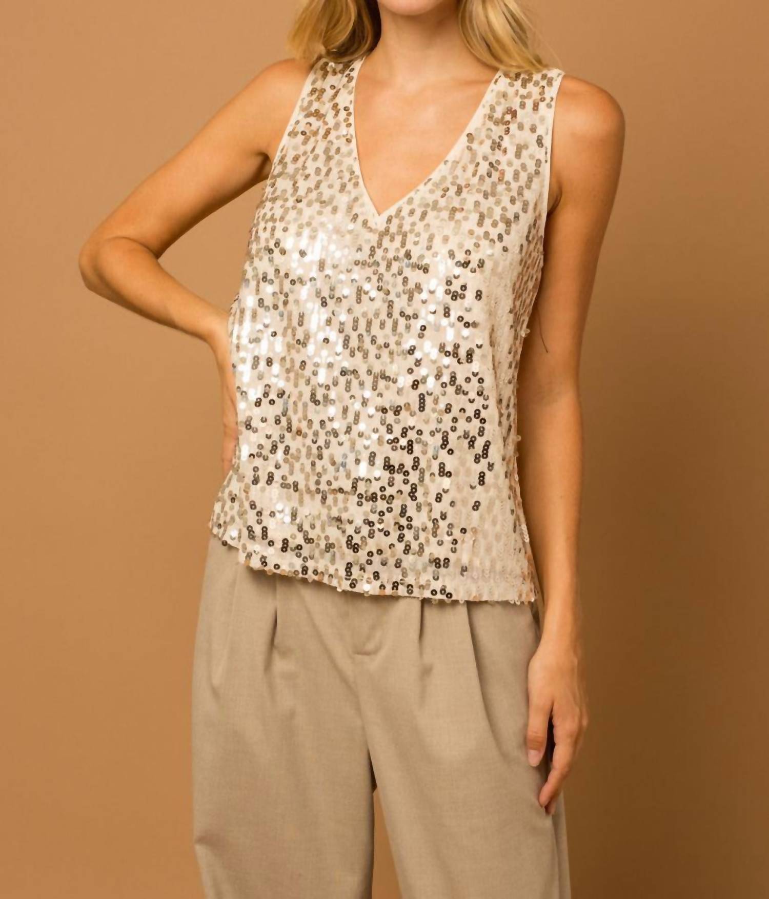 Gilli - Cristall Sequin Tank Top