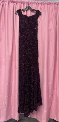 Jovani - Women's Sequin Floral Embroideries Gown
