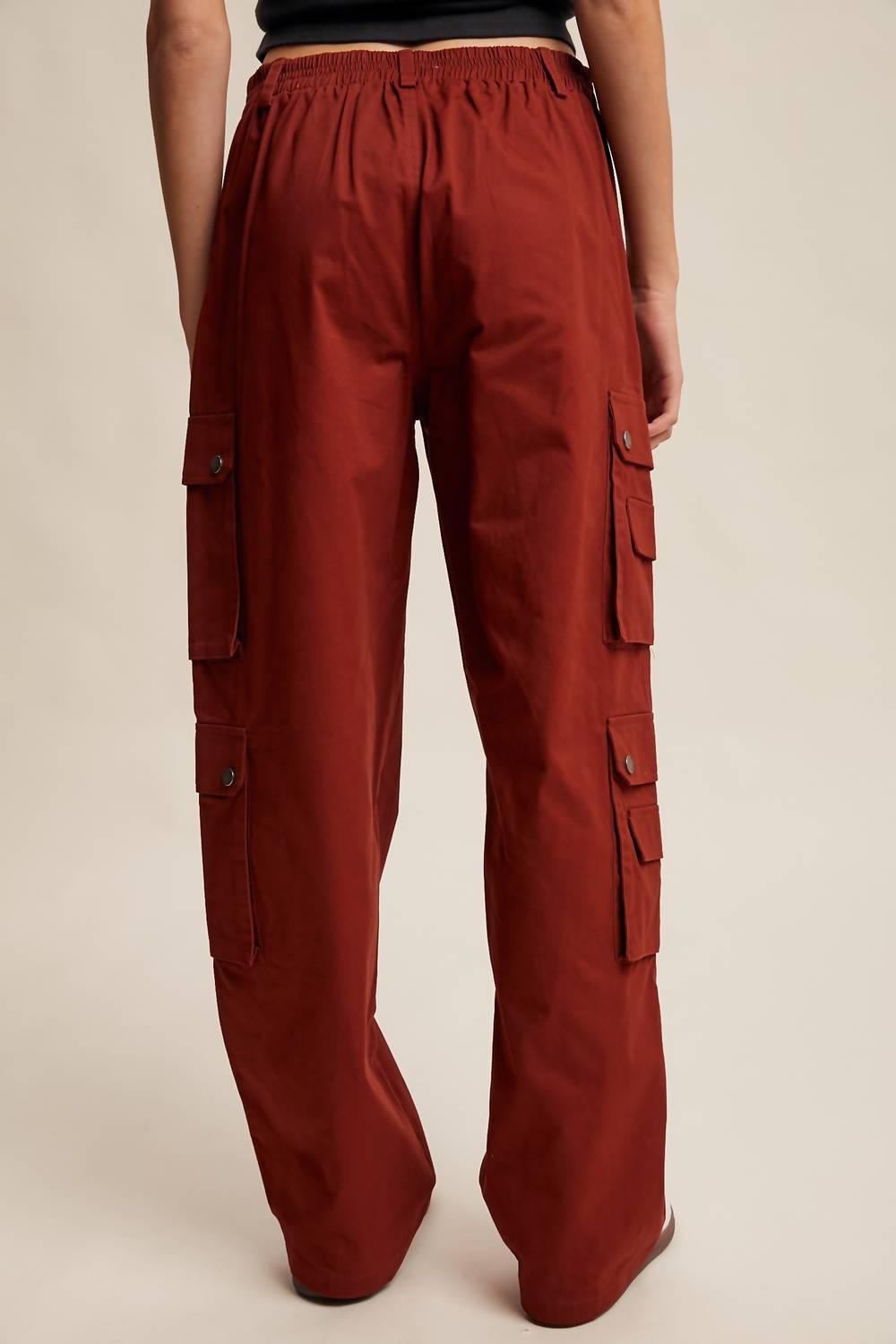 Listicle - Multi Pocket Wide Leg Cargo Pant