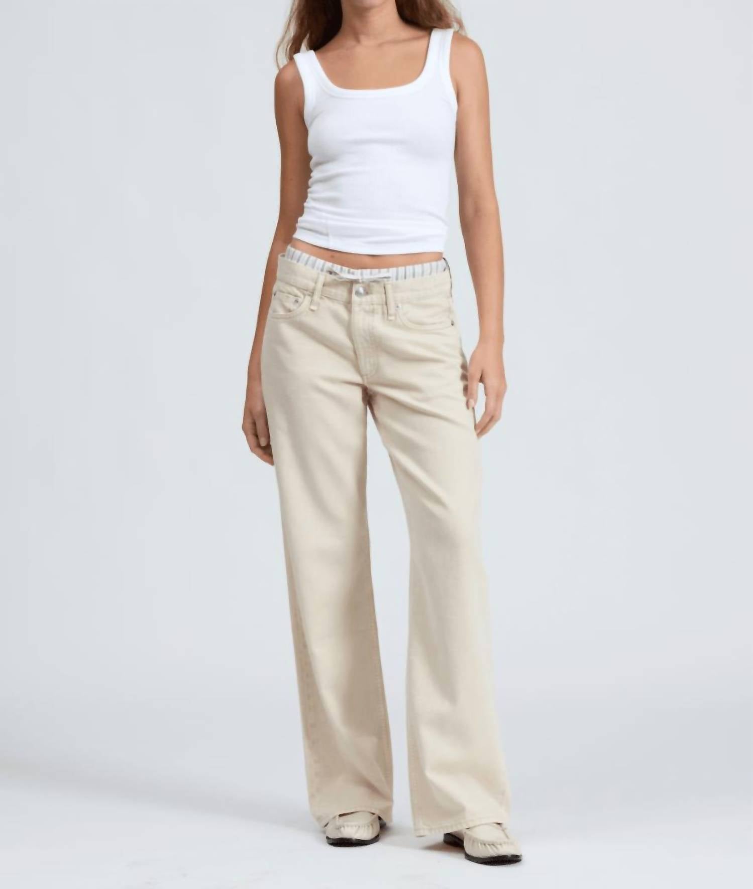 Rag & Bone - Saige Full Boxer Straight Jeans