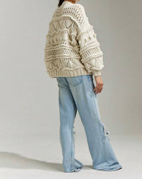First Born Knits - Hand Crafted Brigitte Bomber Cardigan