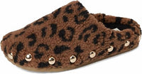 Vintage Havana - Women's Leopard Studded Slippers
